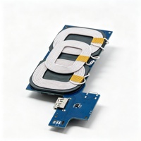 Transmisor de Carga Inalámbrica Qi de 15W con 3 Bobinas, Salida USB-A Tipo-C, PCBA, ODM, OEM, Tamaño Personalizado, Función para Soporte de Coche y Soporte de Teléfono