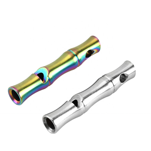 Fabricante al por mayor silbato de emergencia para acampar al aire libre supervivencia deportes árbitro equipo forma de bambú Juego de Pelota de Metal para - Product Image 2