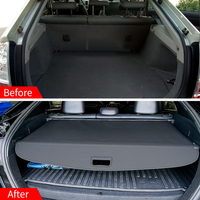 Livraison directe, housses de coffre arrière rétractables pour Toyota Prius 2010-2015, accessoires intérieurs de voiture