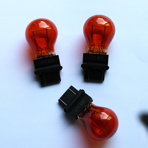 Bombillas de Luz Automotriz Miniatura de Calidad 3157A, 12V, 27/7W, Luz Trasera, Freno, PY27/7W, Ámbar - Product Image 6