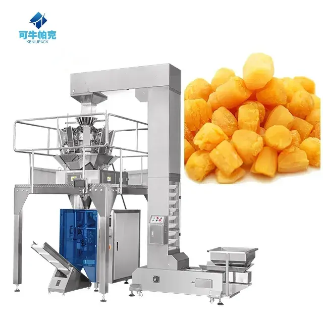 Automatic Weighing Waterproof 250g Scallop Frozen Seafood Dried Shrimp Fish Packing Machine
