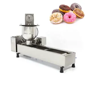 Single Row Donut Machine/ Auto Industrial Electric Donut Fryer/ Commercial Snack Doughnut Frying Machine