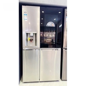 Réfrigérateur domestique 655L Premium à portes françaises, design spacieux, compresseur économe en énergie, acier inoxydable, encastrable, grande capacité - Product Image 4