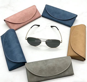 תיק משקפי ראייה אופנתי חדש לשנת 2026, נרתיק משקפיים הניתן להתאמה אישית, לוגו פרטי בהתאמה אישית, נרתיק משקפי שמש רך מעור PU - Product Image 3