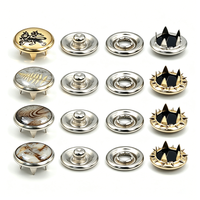 Accessoires vestimentaires personnalisés : Boutons-pression métalliques à cinq griffes recouvertes, boucles à cinq griffes, capuchons de boutons-pression