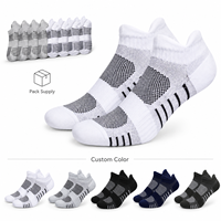 Chaussettes bateau personnalisées avec logo, faible MOQ, maille respirante, soutien de la voûte plantaire, bout et talon amortis pour la course, la gym, le tennis, hommes et femmes