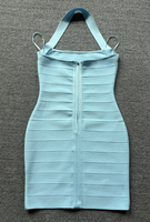 Robe moulante sans manches à bretelles pour femme SB3883, robe d'été sexy et audacieuse, dos nu, mini-robe unie pour soirée