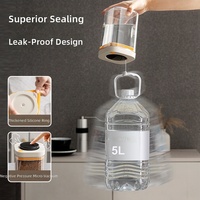 En stock – Boîte hermétique transparente multi-tailles à fermeture facile pour grains de café et aliments secs – Idéale pour le garde-manger