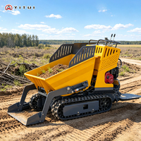 Mini-Dumper Raupendumper 500kg Traglast Raupen-Minitransporter Anpassbar 1 Tonne Kapazität für Landwirtschaftstransport