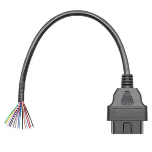 OBD II-Stecker Konverter 16-poliges Stecker kabel OBD-Stecker Verlängerung kabel Schnitts telle anschluss