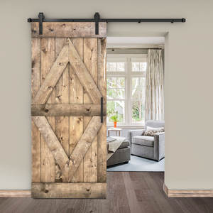 Parfait pour les rénovations historiques Ajoutez du caractère et de l'<span class=keywords><strong>histoire</strong></span> à votre maison avec notre porte en bois de grange résidentielle au design authentique - Product Image 1