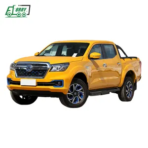 Dongfeng Rich6 EV truk Pickup elektrik, truk Pickup listrik bak ganda FWD 2WD Euro gelap multifungsi R18 Diesel merek terkenal hidrolik