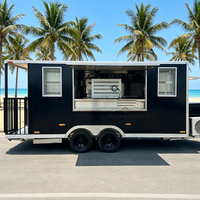 Maßgefertigter Streetfood-Anhänger 4m UK Churros Pizza Food Trailer Shawarma Schneller Kommerzieller Food Truck mit Vollständiger Küchenausstattung