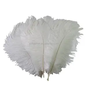 45-50厘米批发价格人造白色鸵鸟羽毛婚礼装饰