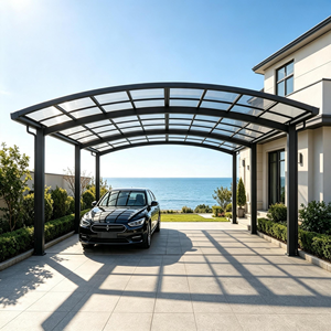 Abri de jardin de luxe <span class=keywords><strong>en</strong></span> alliage d'aluminium, <span class=keywords><strong>toit</strong></span> <span class=keywords><strong>en</strong></span> polycarbonate imperméable, abri de terrasse extérieur, protection solaire premium pour jardin - Product Image 1