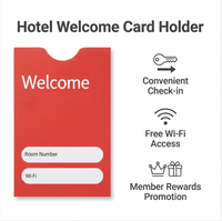 Großhandel Benutzerdefinierte Logo-Hotel-Schlüsselkartenhalter Visitenkartenhüllen Beschichtetes Papier Folienlaminierte Zweifach-Umschläge Informationsmaterial