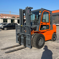 Forklift Diesel Runtx Brand CPCD35 Minicargador 3.5 Ton dengan Penjepit Gulungan Kertas