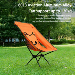 Sedia Pieghevole Portatile per Campeggio, Sedia a Mezzaluna, Sedia in Lega di Alluminio, per Riposini Pomeridiano - Product Image 3