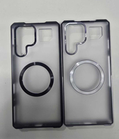 Étui de protection hybride magnétique en métal pour ZTE nubia RedMagic 11S 11 Pro+ / Pro / 11 Air, dos givré transparent, antichoc