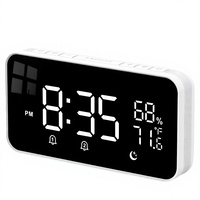 Réveil électronique Keshi avec sonnerie personnalisée, design créatif et mignon, lumineux, musical, intelligent, LED moderne