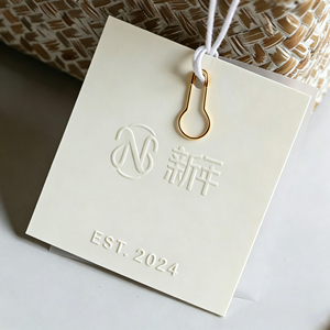 Etiquetas de ropa con logo impreso personalizadas, bolsas de etiquetas de ropa de papel kraft ecológicas, etiquetas para calzado, laminación, colores personalizados - Product Image 6