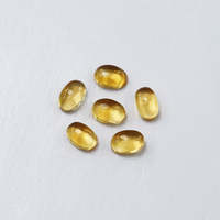 Vente en gros de cabochons ovales en citrine naturelle 2x3mm, pierres lâches claires pour incrustation de bagues et colliers
