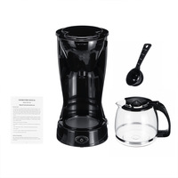 Cafetera Anti Goteo para Uso Doméstico, Apagado Automático, Placa Antiadherente, Mantiene Caliente, 1.5L, 12 Tazas, Estilo Americano, 650W, Automática