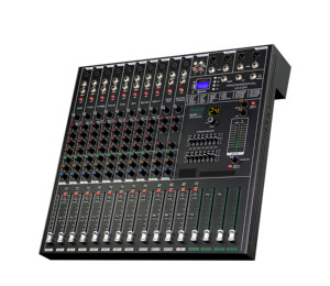 เครื่องเล่นดีเจคอนโซลเครื่องผสมเสียง,มืออาชีพอิสระ Phantom Power 8ช่อง USB บลูทูธ - Product Image 3