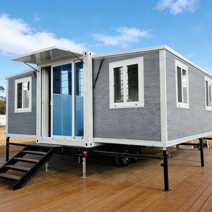 Casa Prefabricada Modular de Acero de 20 pies/40 pies, Diseño Moderno para Oficina o Kiosco, Portátil, Plegable, Expandible y de Lujo - Product Image 1