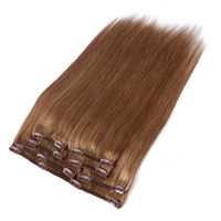 Clip de postiche sur les extensions de cheveux 22 pouces Clip blanc dans les extensions de cheveux colorés 7 pièces/ensemble Clip sans couture Ins