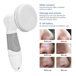 4-in-1 elektrische Silikon-Gesichts reinigungs bürste Gesichtskörper-Peeling-Reinigungs gerät für den Heimgebrauch - Product Image 3