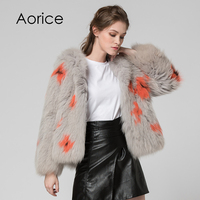 CT7030, le nouveau manteau en fourrure pour femmes, nouveau manteau en fourrure de renard à la mode avec chapeau