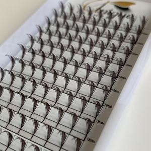 Brand New Dark Brown Laser Imprimé Pyramide Pointes Fans CC Curl <span class=keywords><strong>Anime</strong></span> Chunky Spikes Extensions de Cils pour Bold Spiky Lash Looks - Product Image 6