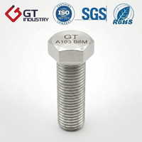 API 20E BSL2 ASTM A453 Gr660 Baut Hex ASME B18.2.1 A286 1/2" hingga 2" UNC Petrochem 650 ° C Gunakan