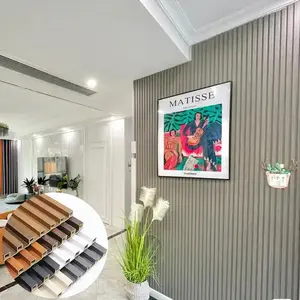 BAIJIN China Supplier Laminated Cladding 195*14mm Decorative Interior Wall Panel WPC PVC Panels for Indoor