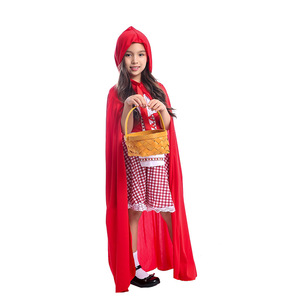 Robes de cosplay de Petit Chaperon rouge pour filles, costumes <span class=keywords><strong>d</strong></span>'<span class=keywords><strong>aventure</strong></span> <span class=keywords><strong>dans</strong></span> <span class=keywords><strong>la</strong></span> forêt de conte de fées, costumes de fête du Nouvel An pour enfants - Product Image 2