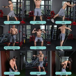 Conjunto de Faixas de Resistência para Fitness de 150lb, Faixa Elástica para Yoga, Cinto para Glúteos, Laços de Treinamento, Equipamento de Ginástica para Musculação em Casa - Product Image 5