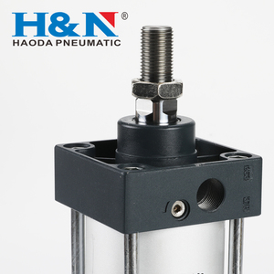 กระบอกลมนิวแมติกแรงขับ<span class=keywords><strong>ส</strong></span>ูง อลูมิเนียมอัลลอยด์ SC32/40/50-25/75/100/125 แบบสองทางมาตรฐาน พร้อมบัฟเฟอร์และลูกปืนปรับได้ - Product Image 5