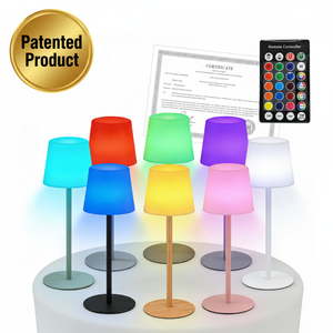 Lámpara de mesa LED Buttery recargable para uso en interiores de niños/adultos con control remoto e iluminación RGB Led Swing - Product Image 2