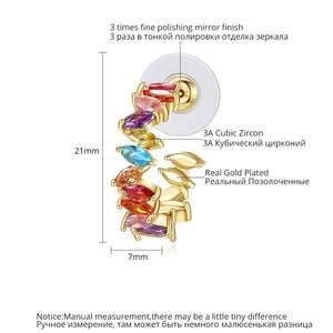 Luotemi Luxulry Multi Cubic Zirkonia Oorbellen Nieuwste Ontwerp <span class=keywords><strong>2026</strong></span> Fabriek Direct Te Koop Zirkonia Oorbellen - Product Image 2