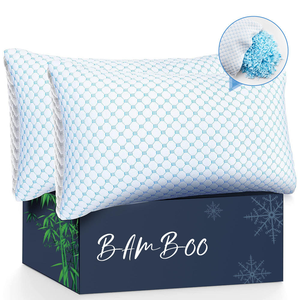 Se Acepta Personalización, Funda de Fibra de Bambú, <span class=keywords><strong>Almohada</strong></span> de Seda de Hielo Refrescante, <span class=keywords><strong>Almohada</strong></span> de Espuma Triturada en Venta - Product Image 2