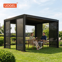 Pabellón de Aleación de Aluminio OEM de China - Cubierta Impermeable con Recubrimiento en Polvo para Protección Solar y contra la Lluvia para Reuniones al Aire Libre UOGEL M2-S