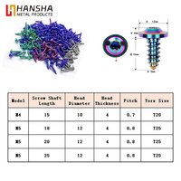 Vis à tête cylindrique Torx HANSHA en titane, filetage fin, zinguées, classes 10.9 et 12.9, longueur 10 mm, mesure en pouces