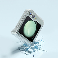 Coque de téléphone rigide transparente pour Samsung Galaxy z Flip 3 4 5 housse de protection pour caméra pliante coque de téléphone portable transparente