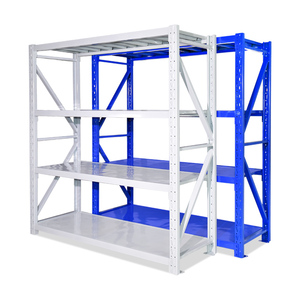 4 Tier Adjustable Shelf Boltless Multi-level Storage Metal Rack