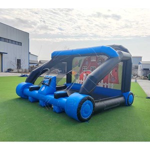 Arène de tir <span class=keywords><strong>gonflable</strong></span> Future Tech avec bouclier de sécurité transparent et cibles interactives de style ferme pour les <span class=keywords><strong>jeux</strong></span> d'<span class=keywords><strong>action</strong></span> - Product Image 2