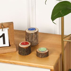 Wood Base Round Handmade Christmas <b>Candle</b> Holder Home Decoration Retro Aromatherapy Photo Props Customized Design - Product Image 3