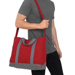 Bolso de mano de tela de algodón ecológico de gran capacidad nueva moda BLY mujeres/hombres ajustable correa cruzada para el cuerpo asas de almohada abiertas - Product Image 6