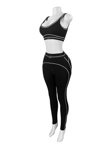 Nuevo Conjunto <span class=keywords><strong>de</strong></span> 2 Piezas para Dama 2025 Deportivo Casual con Crop Top y Joggers o Bra Deportivo sin Costuras y Leggings <span class=keywords><strong>de</strong></span> Cintura Alta para Yoga - Product Image 3