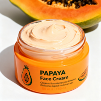 Crème pour le visage à la papaye - Crème hydratante pour le visage avec extrait naturel de papaye, crème nourrissante quotidienne pour une peau douce et lisse